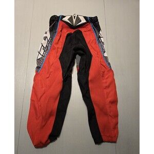 FLY F-16 Racing Riding Pants - Youth Size 22 - Red & Black - Great Condition